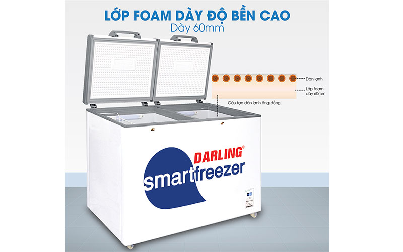 Thiết kế của Tủ đông mát 230L Darling DMF-2699WS