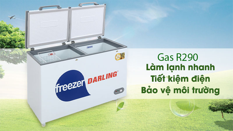 Gas làm lạnh của Tủ đông mát 260 lít Darling DMF-3999-W2