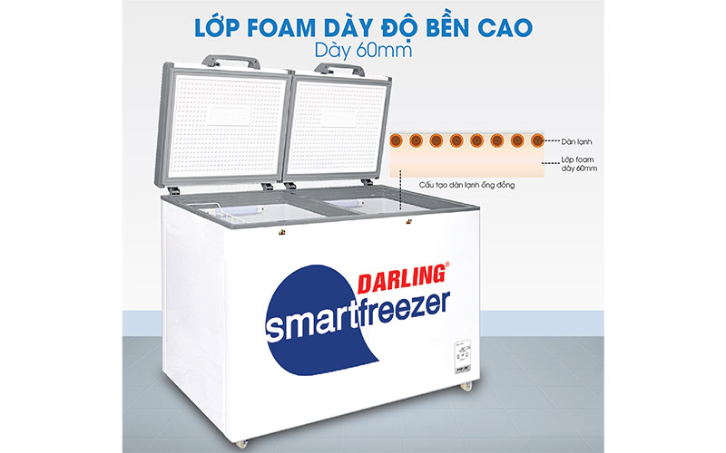 Thiết kế của Tủ đông mát 370L Darling DMF-3699WS-4