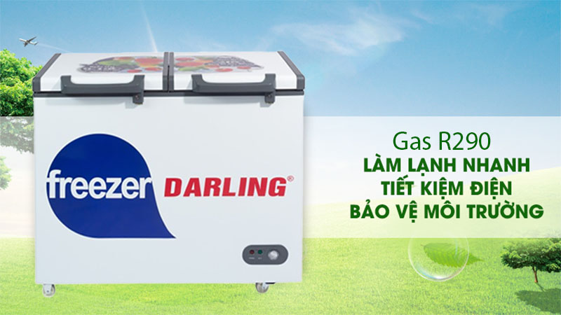 Gas làm lạnh của Tủ đông mát 450 lít Darling DMF-4999-WE