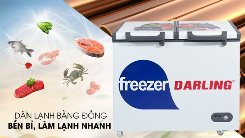 Chất liệu dàn lạnh của Tủ đông mát 450 lít Darling DMF-4999-WE