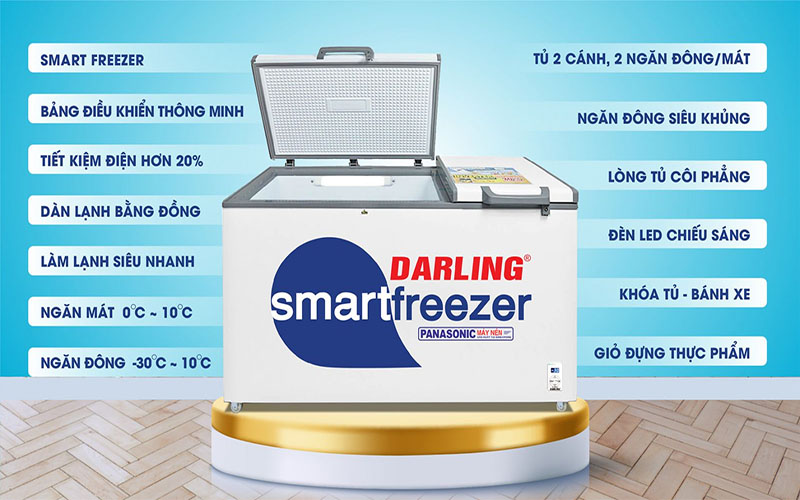 Tủ đông mát 770L Darling DMF-7699WS-2