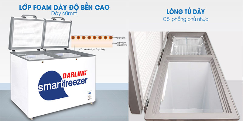 Thiết kế của Tủ đông mát Darling DMF-4699WS