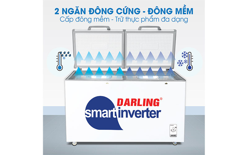 Tủ đông mát Darling Inverter 370 lít DMF-3699-WSI-4