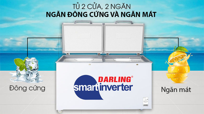 Thiết kế của Tủ đông mát Darling Inverter 450 lít Darling DMF-4699-WSI-4