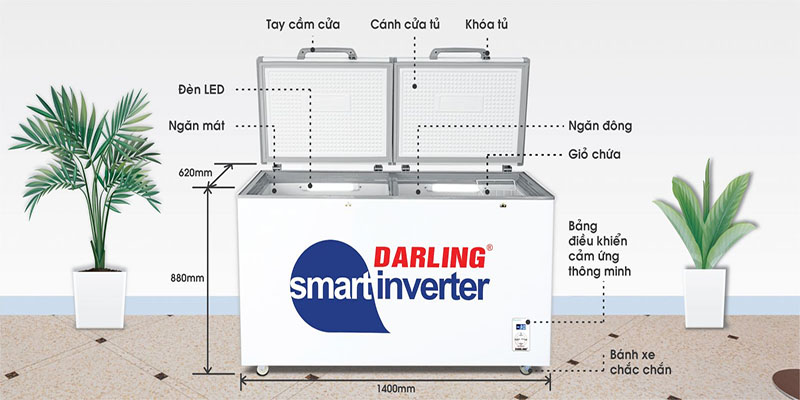 Tủ đông mát Inverter Darling DMF-4699WSI