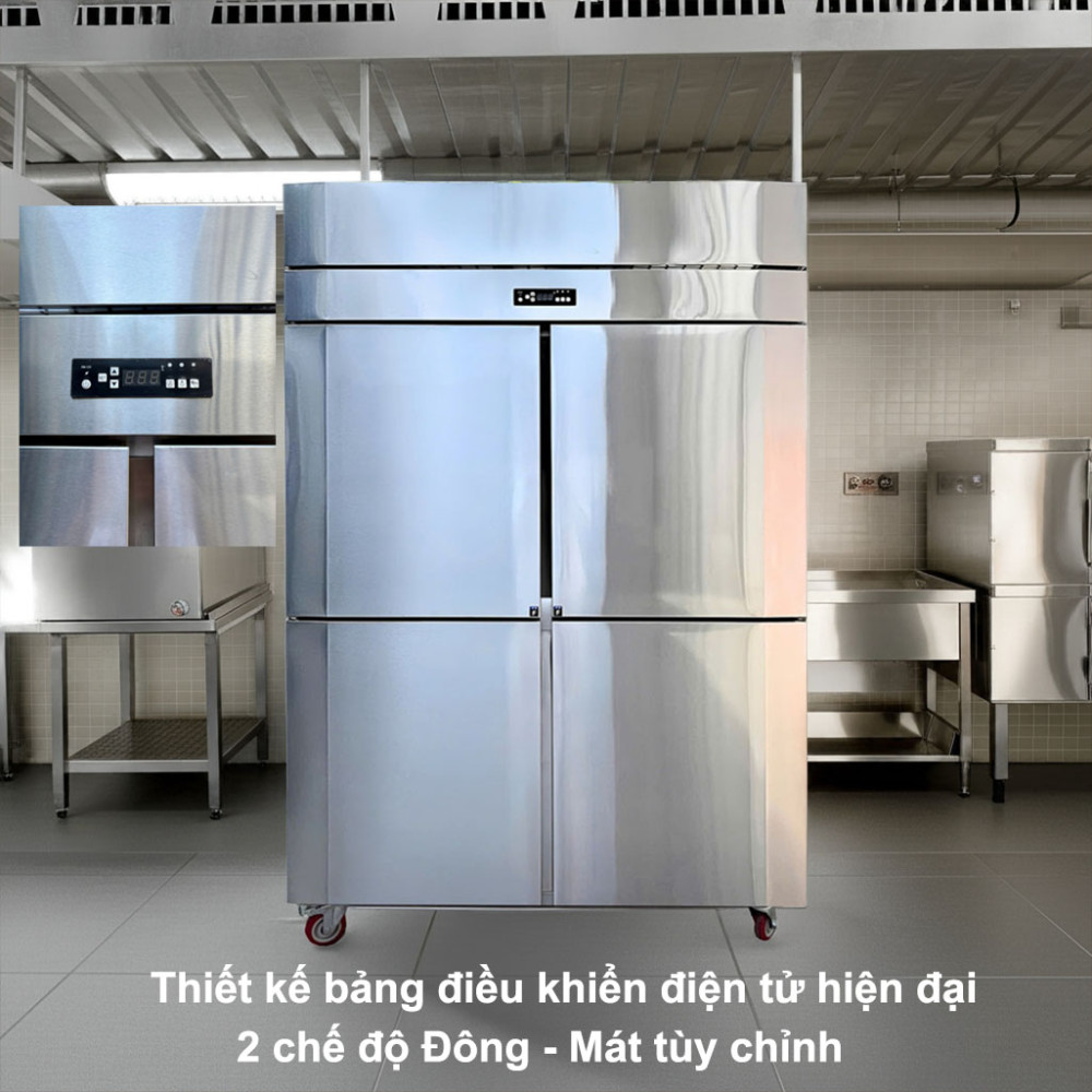 Tủ đông mát công nghiệp 1 chế độ Lightcool LS-1200F 840L thiết kế bảng điều khiển điện tử 