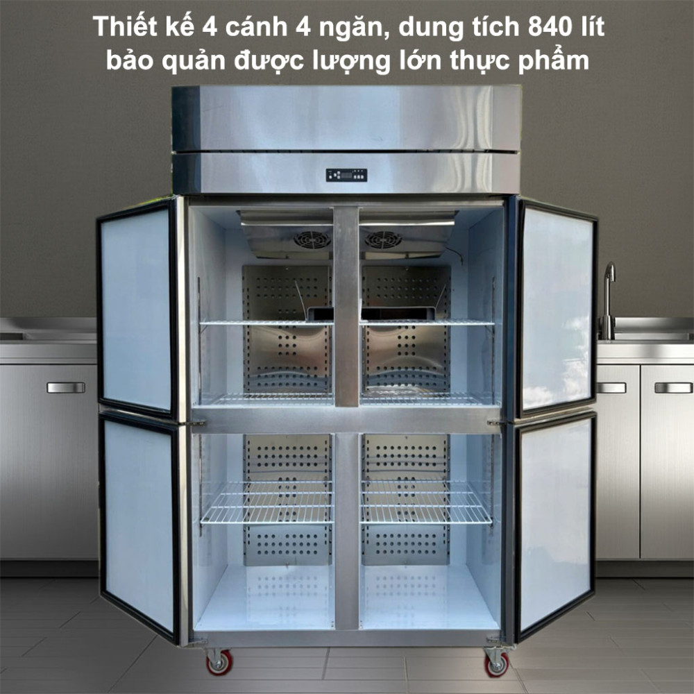 Tủ đông mát công nghiệp 1 chế độ Lightcool LS-1200F 840L có dung tích lớn