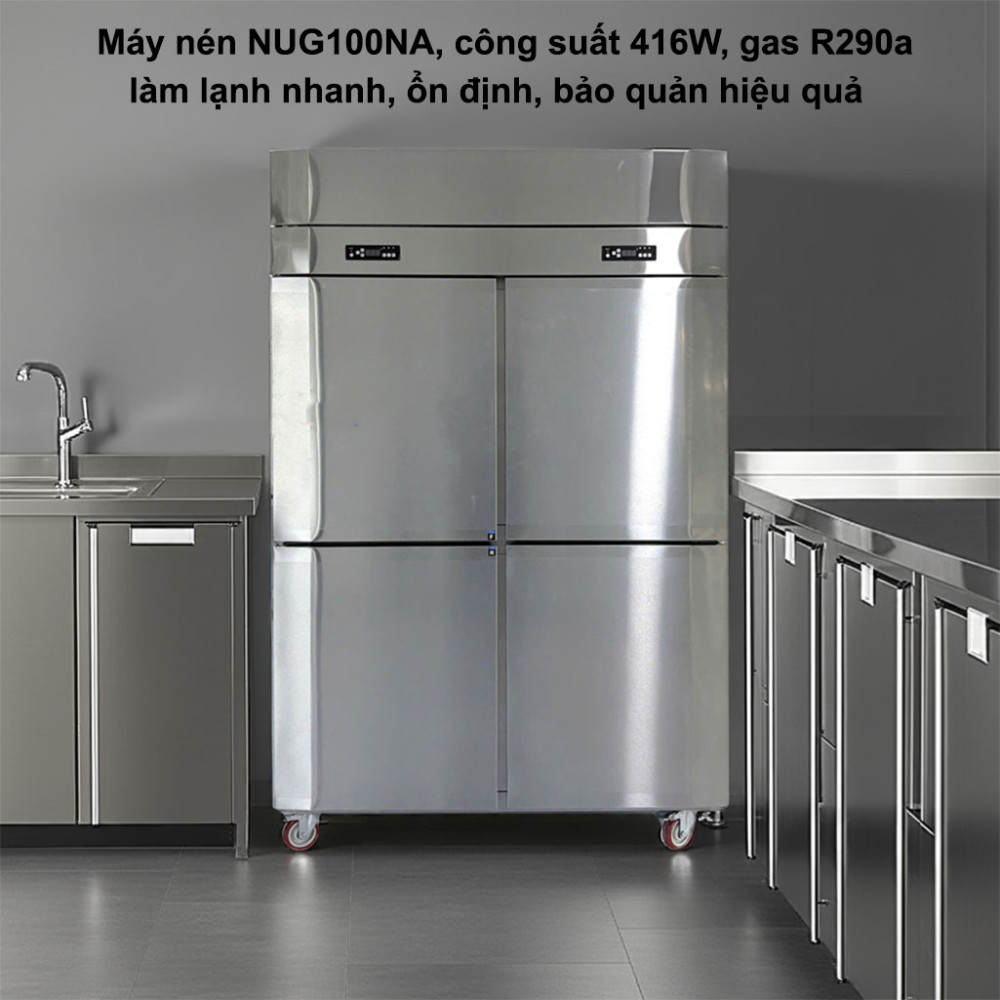 Tủ đông mát công nghiệp 2 chế độ Lightcool LS-1200F 840L hoạt động với công suất mạnh mẽ