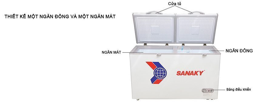 Chi tiết của Tủ đông mát dàn lạnh đồng Sanaky VH-2299W1