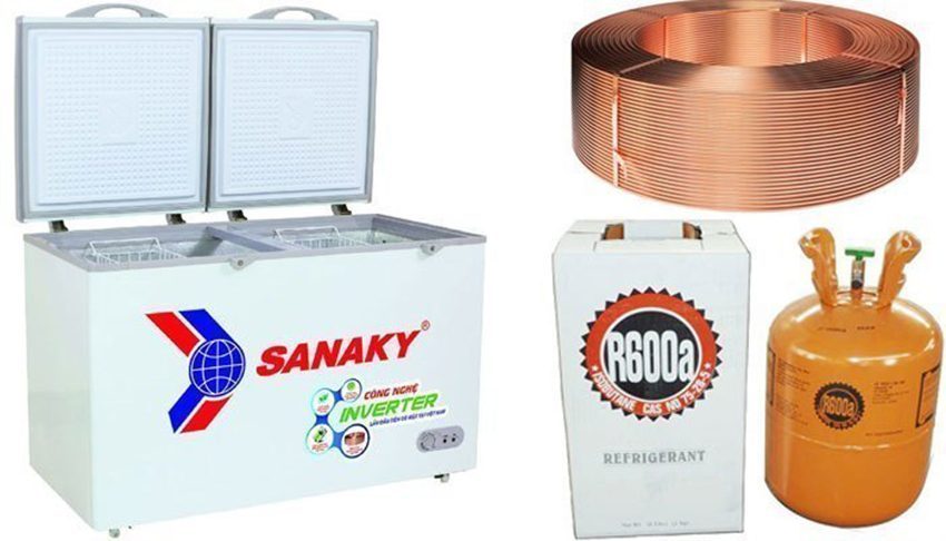 Tủ đông mát Interver Sanaky VH-2899W3 sử dụng dàn đồng
