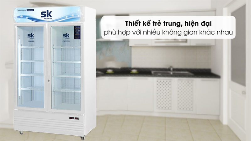 Thiết kế của Tủ đông mát đứng mặt kính Sumikura SKFC-120.IC 