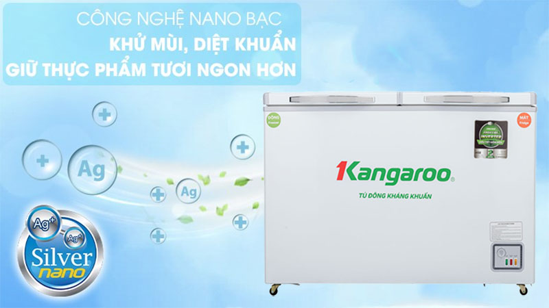 Công nghệ kháng khuẩn của Tủ đông mát kháng khuẩn Inverter Kangaroo 252 lít KG400IC2