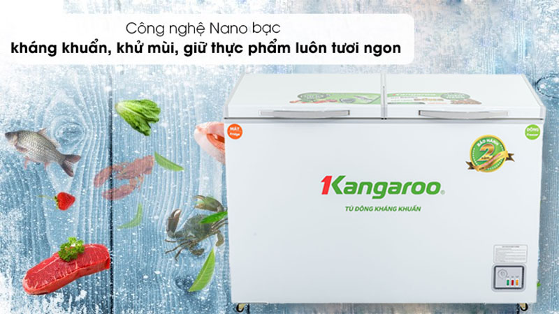 Công nghệ kháng khuẩn của Tủ đông mát kháng khuẩn Kangaroo 252 lít KG398C2