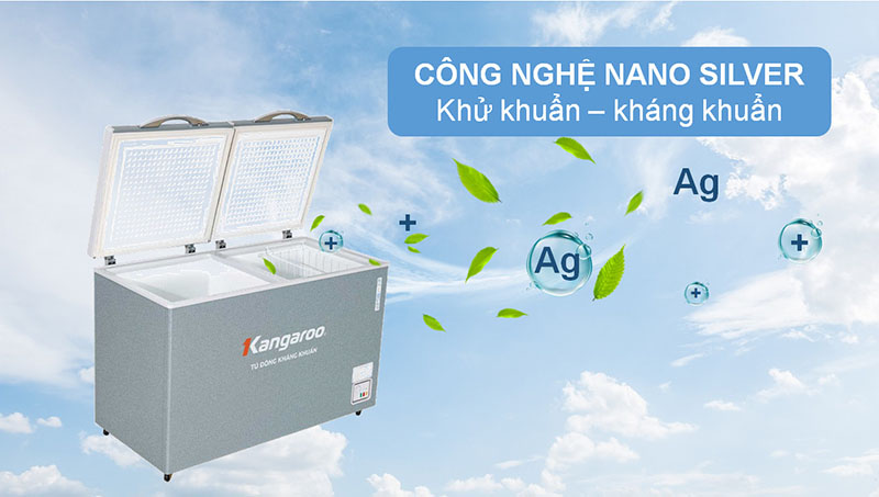 Công nghệ kháng khuẩn của Tủ đông mát kháng khuẩn Kangaroo 252 lít KGFZ318NG2