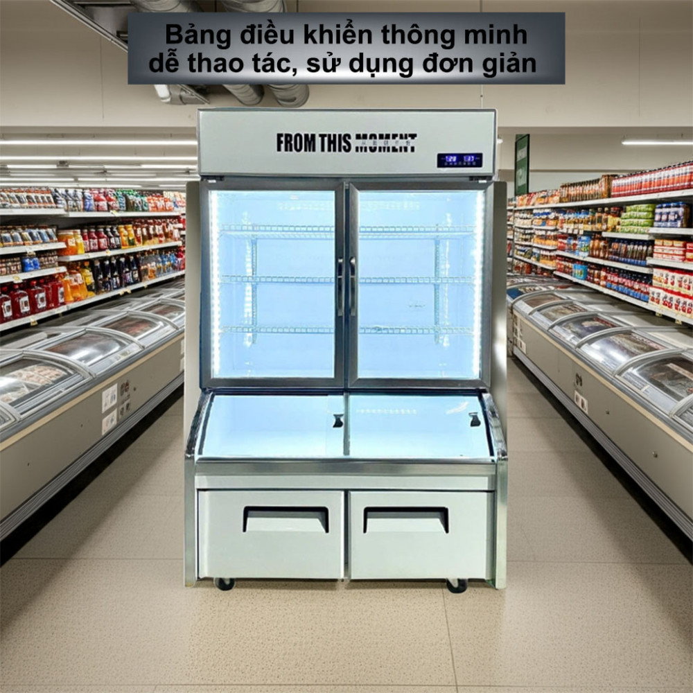 Tủ đông mát tích hợp 3 chế độ Lightcool LS-1800F 1.2M 710L thiết kế bảng điều khiển thông minh