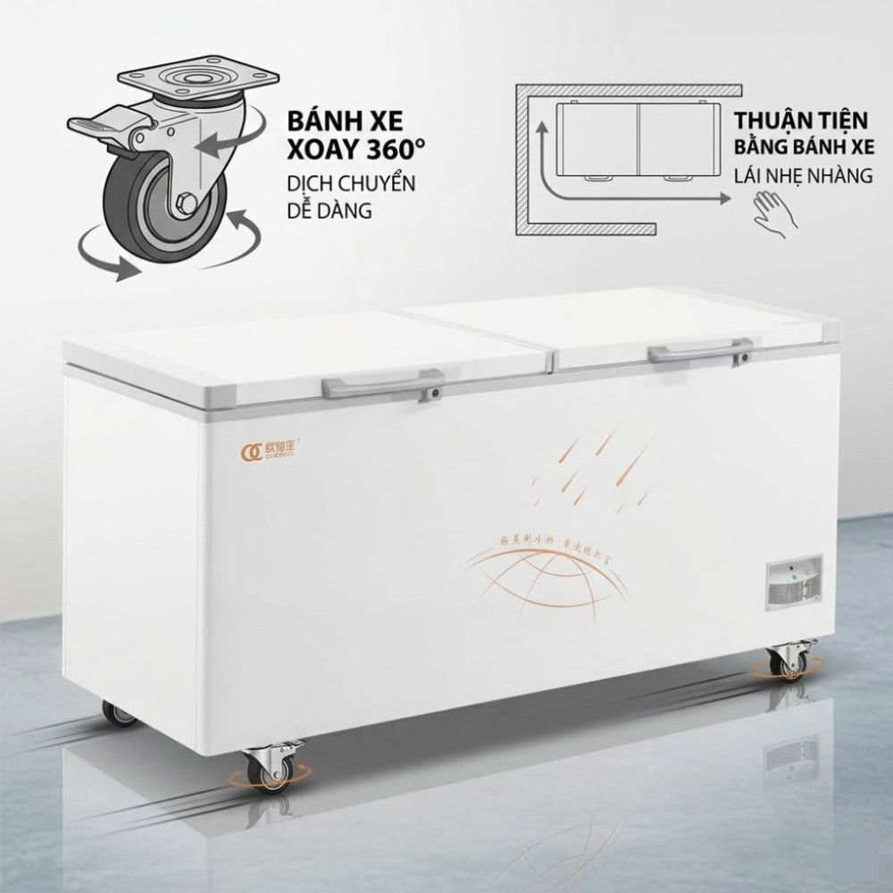Tủ đông nằm dung tích 538L Oucboll BD/BC-538 - Hàng chính hãng