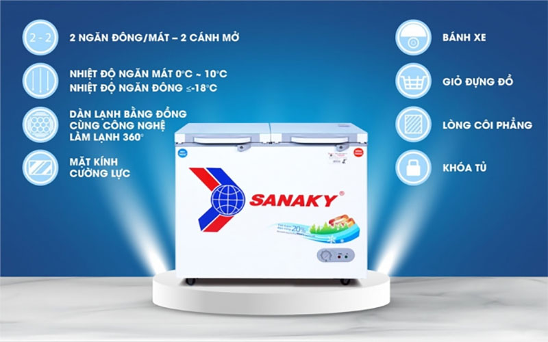 Tủ đông nằm Sanaky VH-2599W2KD
