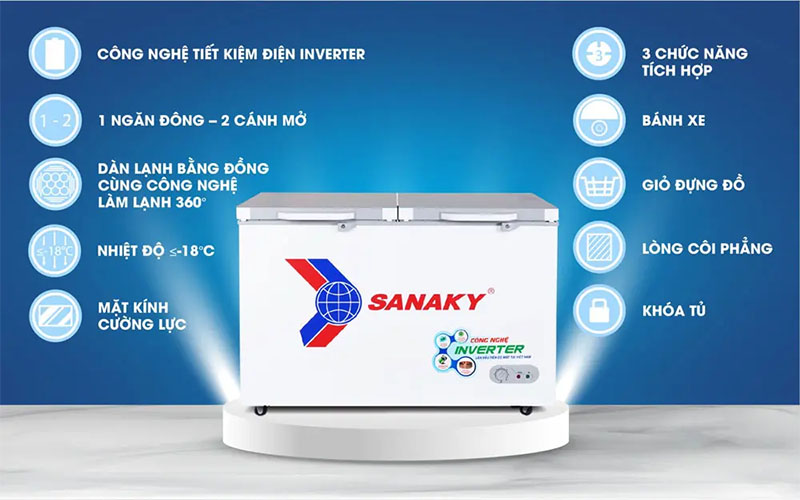 Tủ đông nằm Sanaky VH-3699A4K