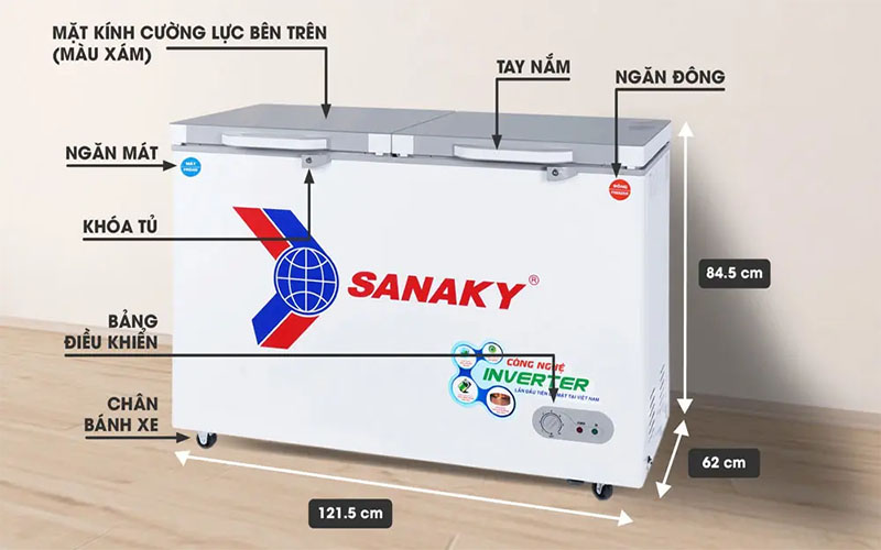 Tủ đông nằm Sanaky VH-3699W4K