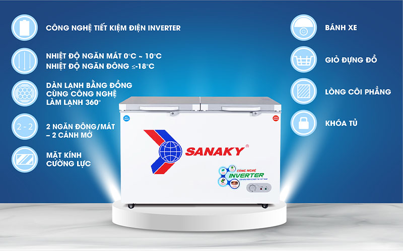 Tủ đông nằm Sanaky VH-4099W4K
