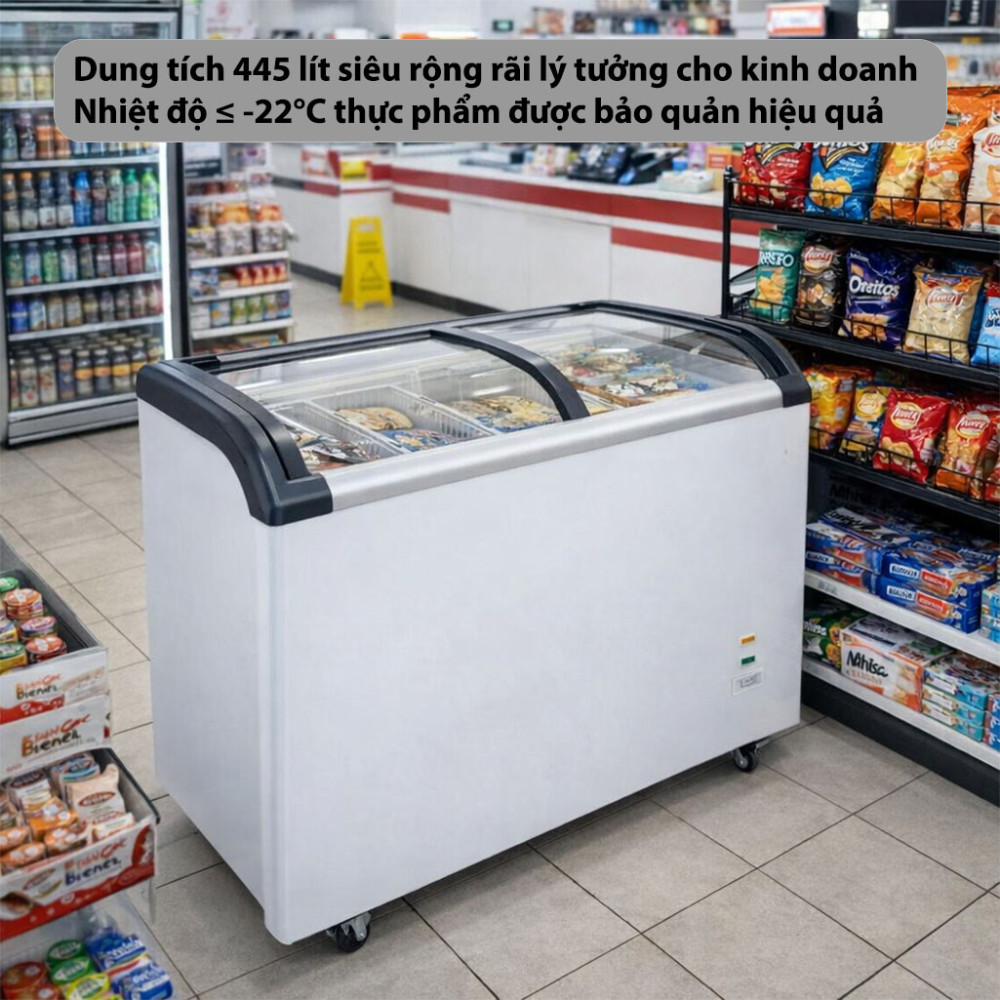 Tủ đông trưng bày H&C CBSD-520Q - Hàng chính hãng