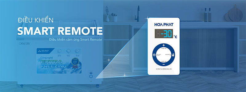 Điều khiển Smart Remote của Tủ đông trưng bày Inverter Hòa Phát HSF-AD8280.C1