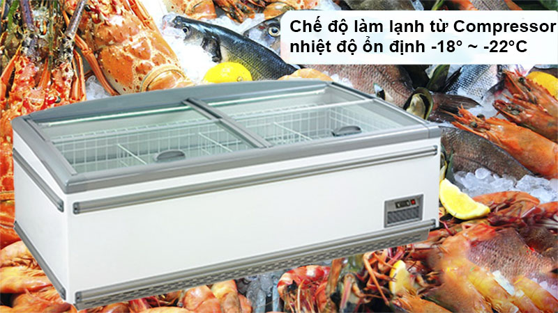 Chế độ làm lạnh của Tủ đông trưng bày Sanden SNL-2505