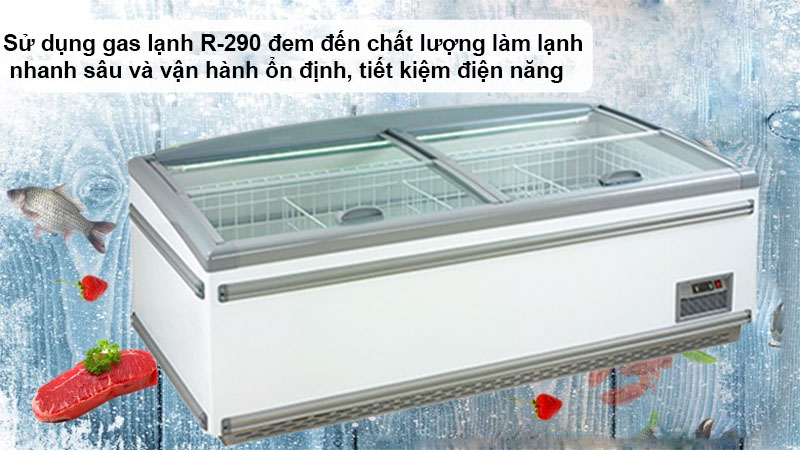 Gas làm lạnh của Tủ đông trưng bày Sanden SNL-2505