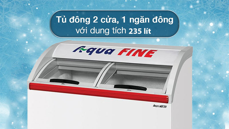 Dung tích của Tủ đông trưng bày kem AquaFine JW-250HF