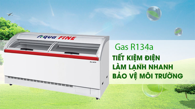 Gas làm lạnh của Tủ đông trưng bày kem AquaFine JW-450HF