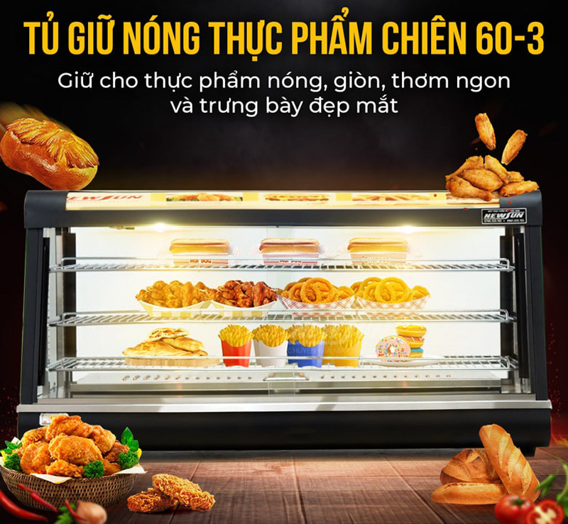 Tủ có khả năng giữ nóng thức ăn trong thời gian dài