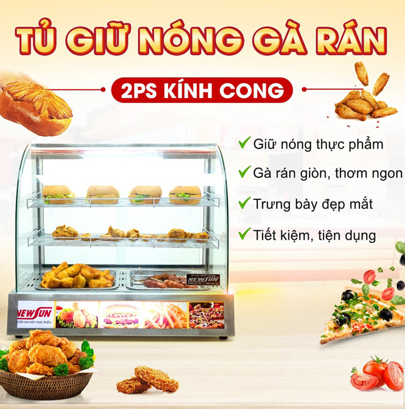 Tủ có khả năng giữ nóng thực phẩm trong thời gian dài