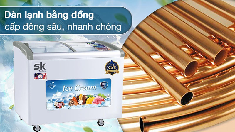 Dàn lạnh của Tủ kem Sumikura SKFS-300C-FS