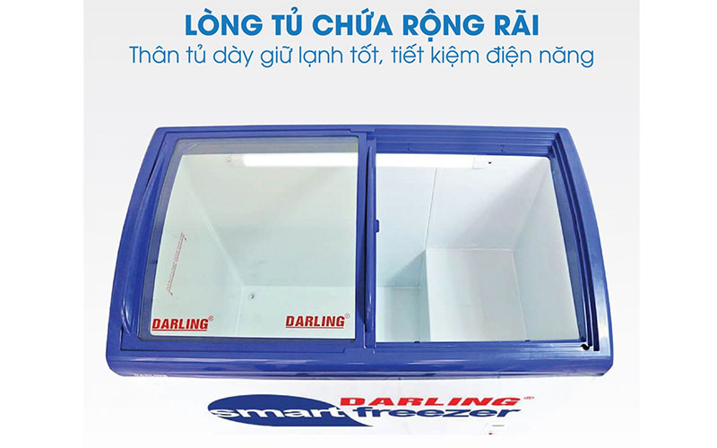 Thiết kế lòng tủ của Tủ kem thông minh Darling DMF-3079ASK