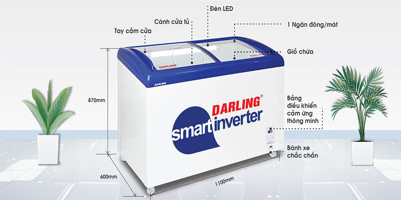 Tủ kem thông minh Darling Inverter DMF-3079ASKI