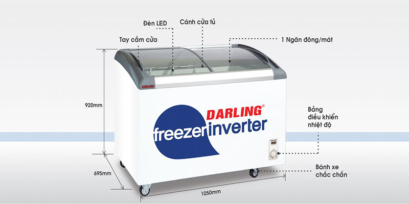 Tủ kem thông minh Inverter Darling DMF-3579AEKI