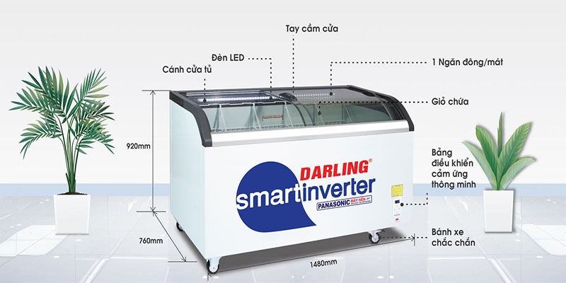 Tủ kem thông minh Inverter Darling DMF-7079ASKI-1