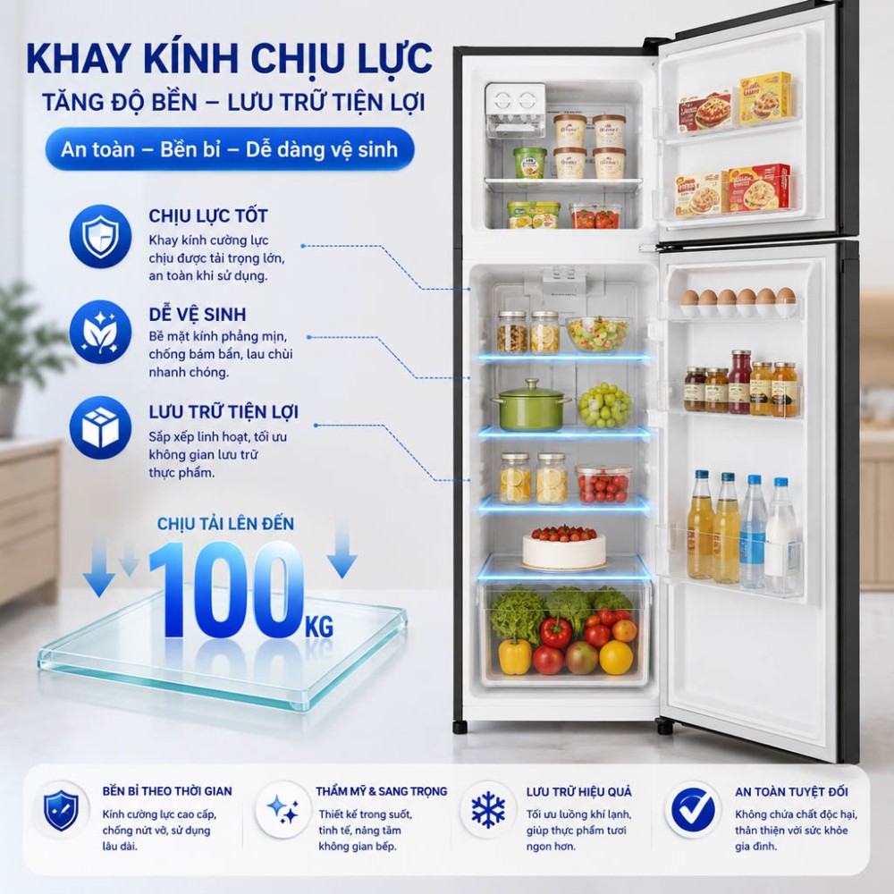 Tủ lạnh Electrolux Inverter 341 lít ETM3440L-B - Hàng chính hãng