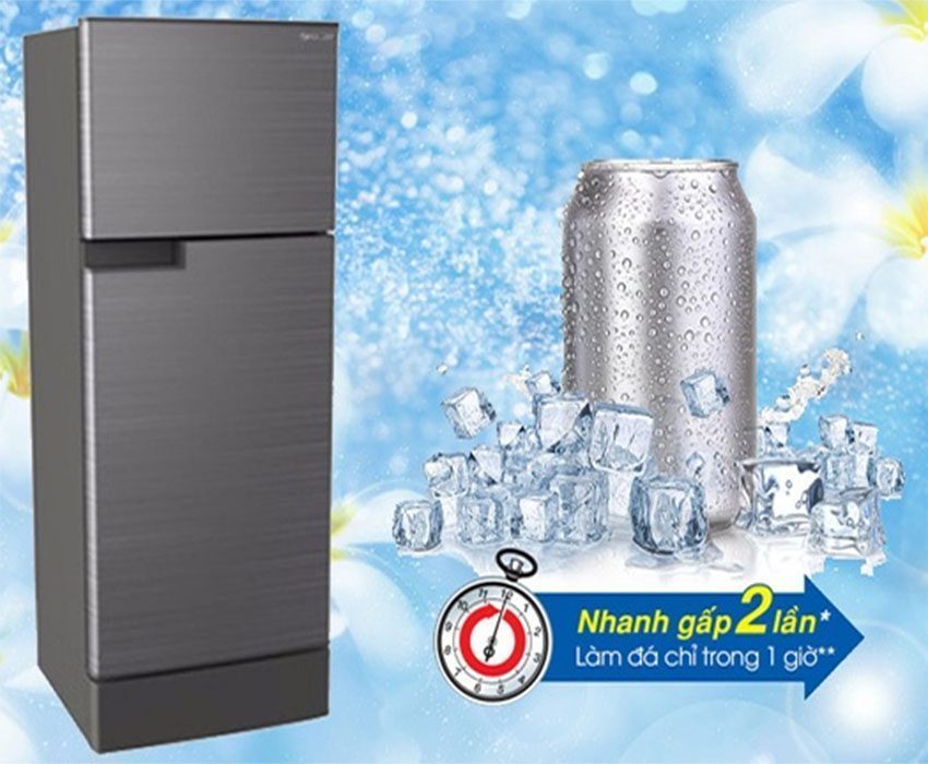 Công nghệ làm đá nhanh của Tủ lạnh 165 lít Inverter Sharp SJ-X176E-DSS