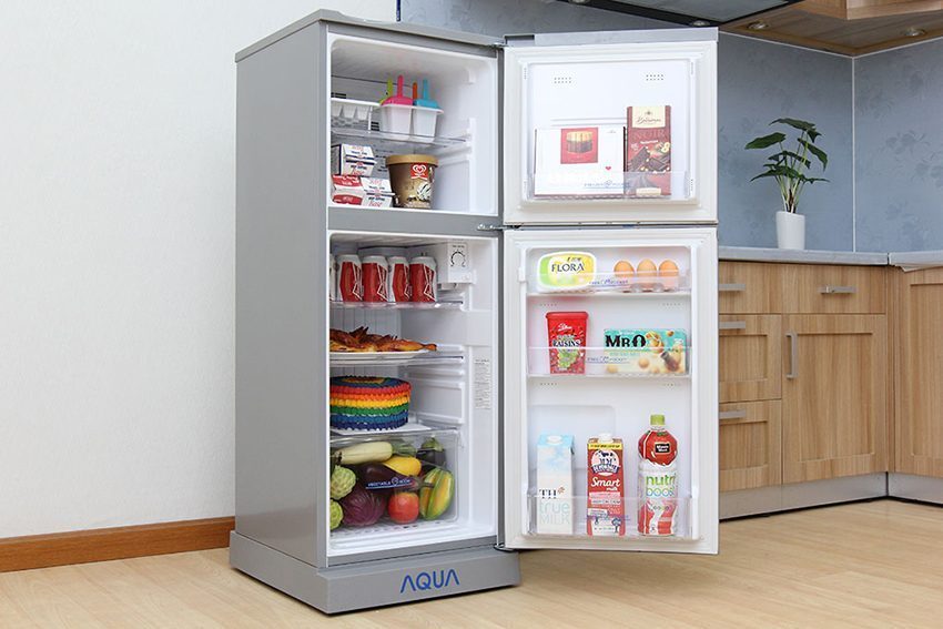 Thiết kế của tủ lạnh Aqua AQR-145BN-SS