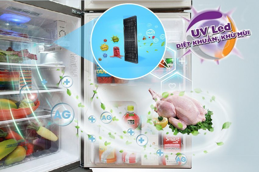 Chức năng diệt khuẩn của tủ lạnh Aqua AQR-U185BN