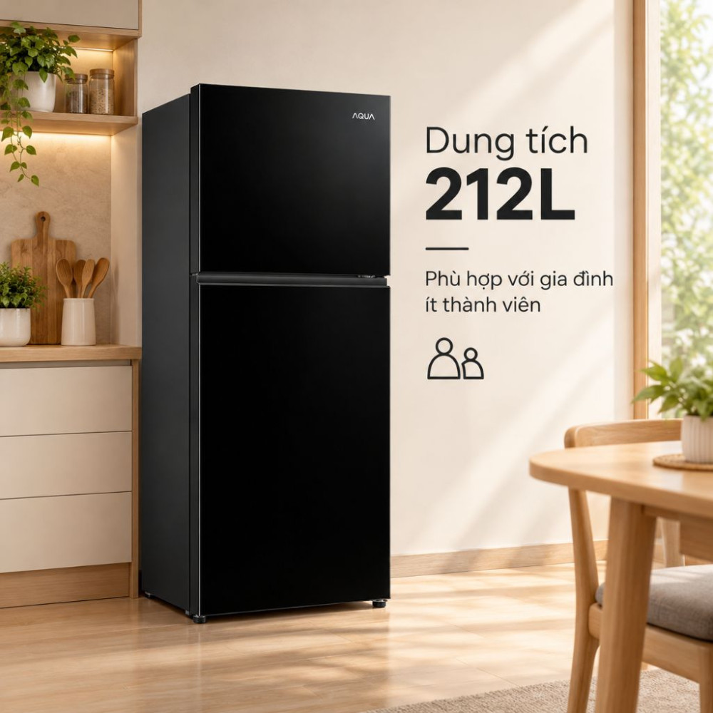 Tủ lạnh Aqua Inverter 212L AQR-T245FA(LB) - Hàng chính hãng