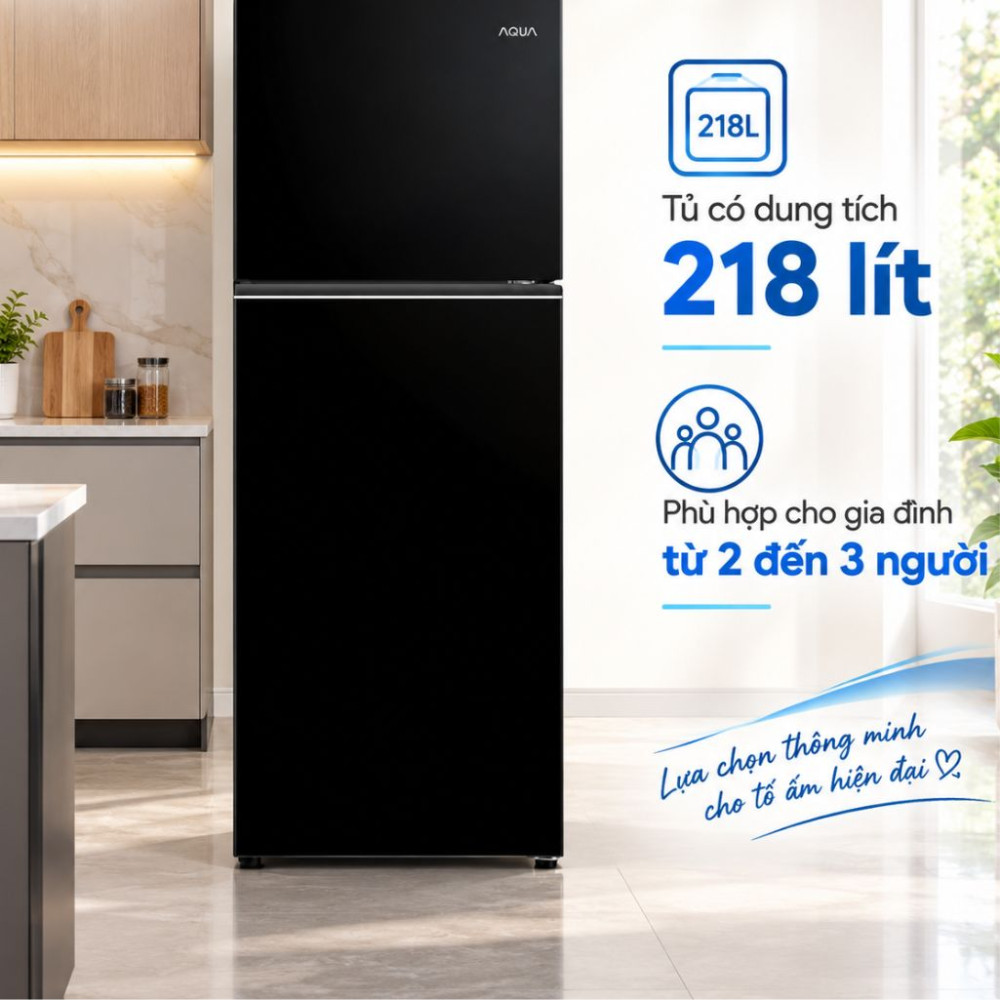 Tủ lạnh Aqua Inverter 283 lít AQR-T305FA(LB) - Hàng chính hãng