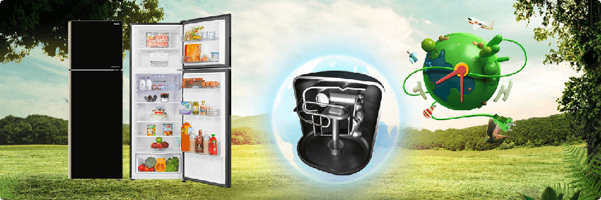 Tủ lạnh Aqua Inveter AQR-IG248EN (GB) ứng dụng công nghệ Inverter