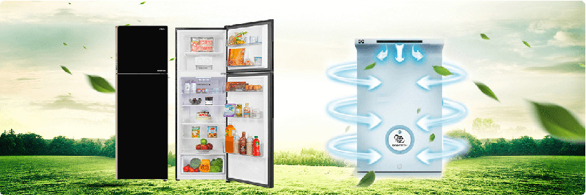 Tủ lạnh Aqua Inveter AQR-IG248EN (GB) với cảm biến nhiệt tỏa đều