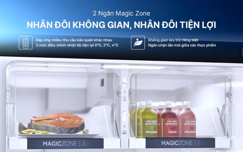 Tủ lạnh Aqua inverter 455 lít AQR-TA518FA(SL) - Hàng chính hãng