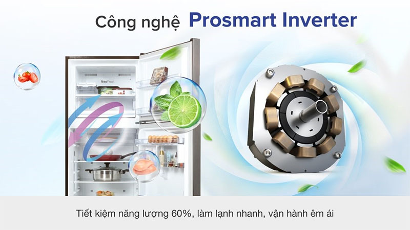 Công nghệ Inverter của Tủ lạnh Beko Inverter 375 lít RDNT401I50VK 