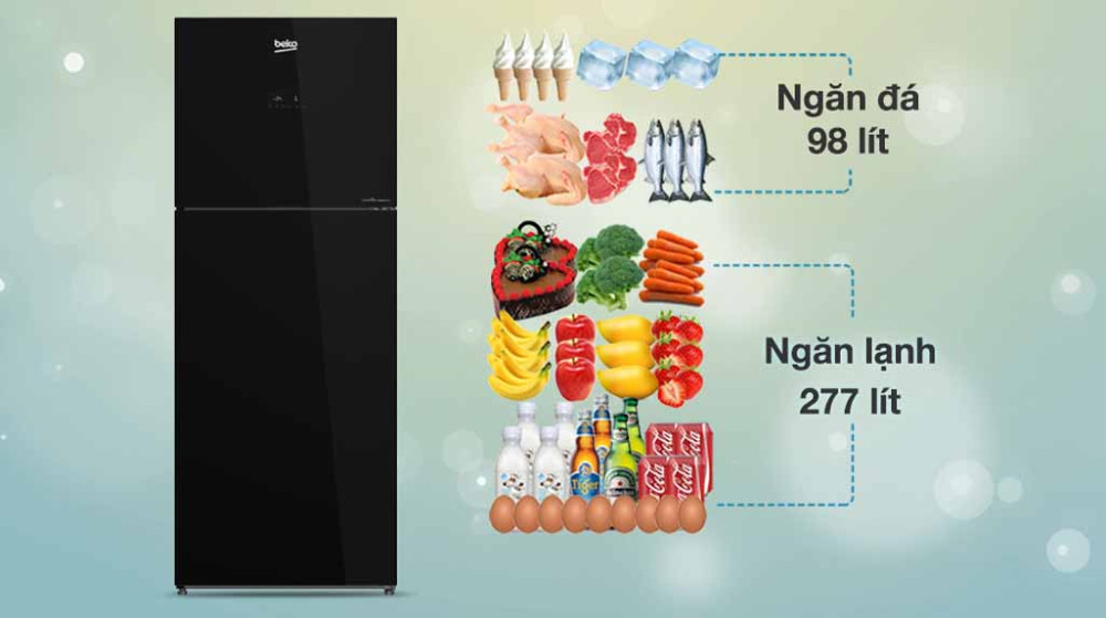  Dung tích 375 lít - Lý tưởng cho gia đình 3-5 người