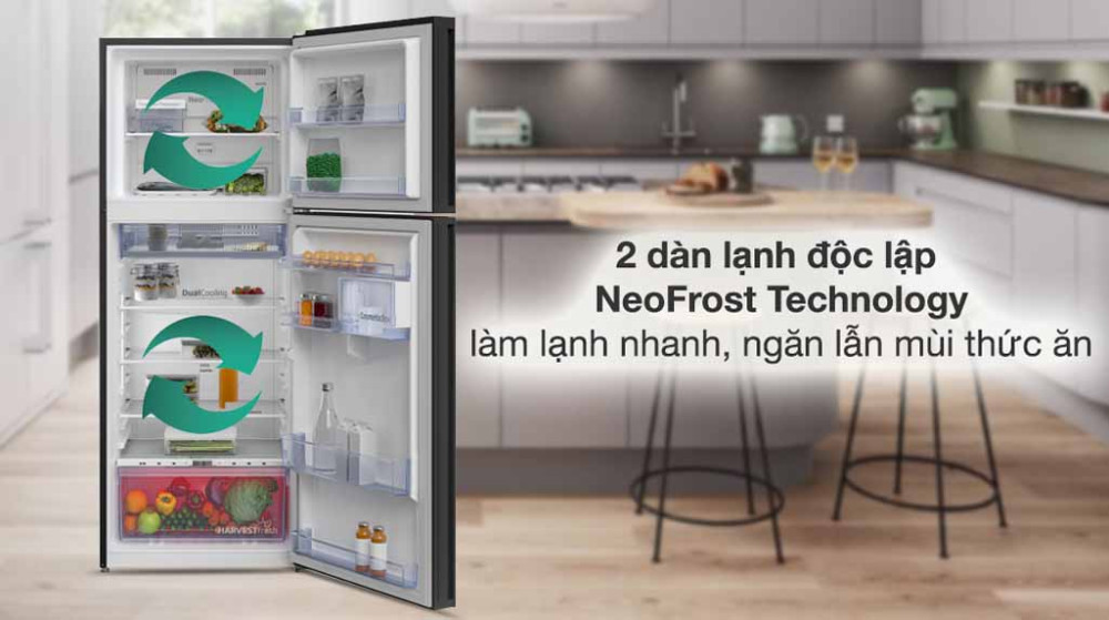 Công nghệ NeoFrost Technology hai dàn lạnh độc lập, làm lạnh hiệu quả